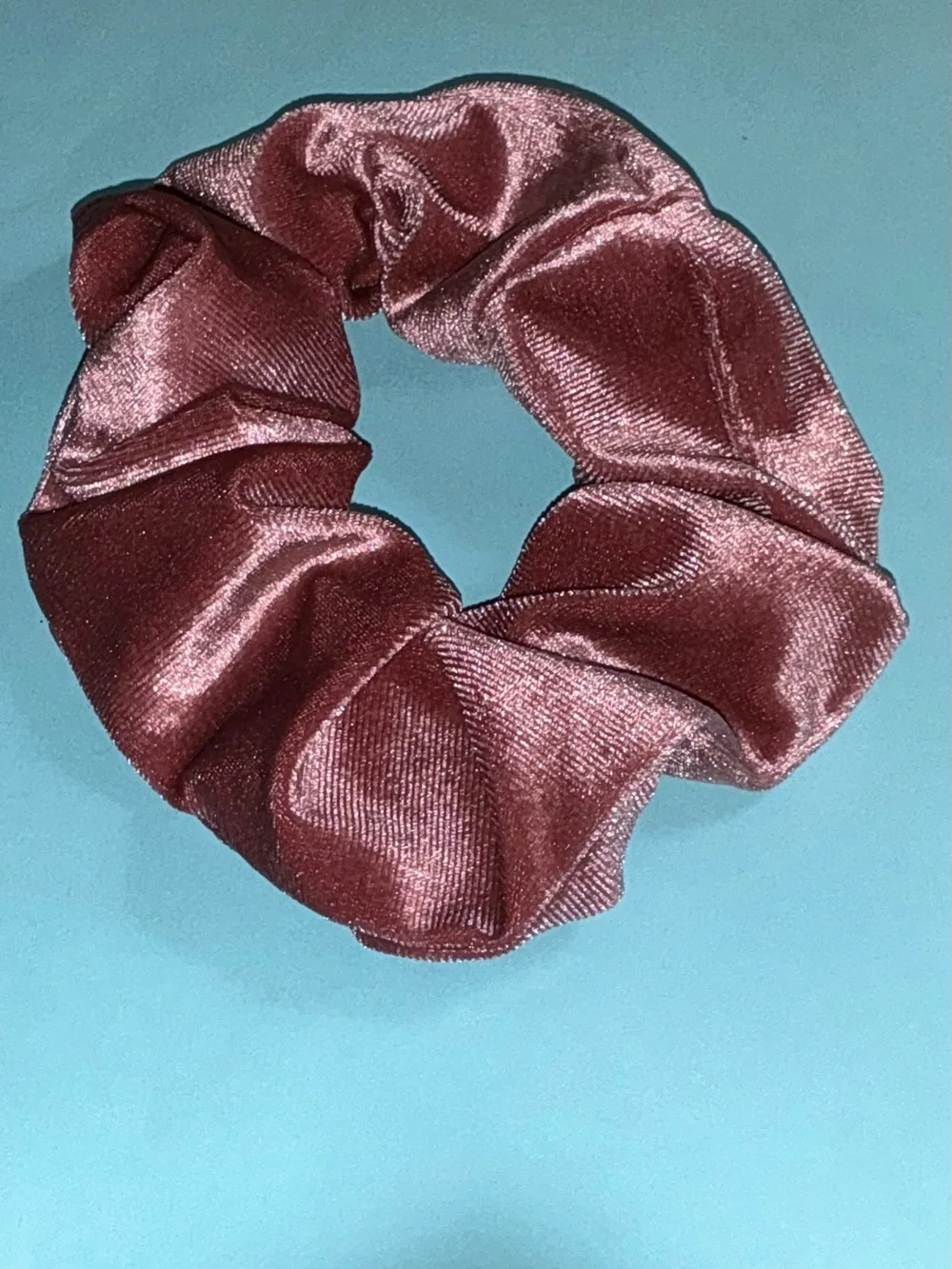 Pink Velvet Scrunchie and Brand Handmade Headband